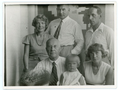 Grupipilt - Johannes ja Aurora Semper tütrega, Eduard Vilde, Johannes ja Emilie Vares  similar photo