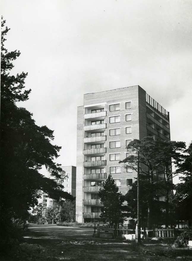 Korterelamu Narva-Jõesuus, vaade. Arhitekt K. Gils