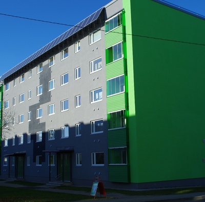 Korterelamu Rakveres, eestvaade rephoto