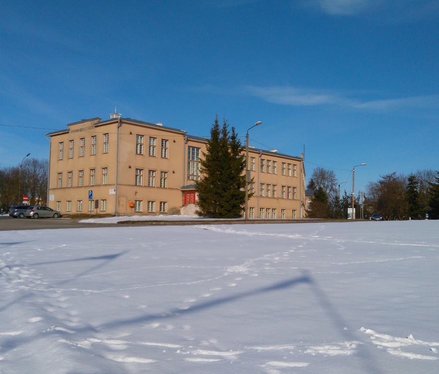 Rakvere saksa koolimaja, vaade hoonele. Arhitekt Ernst Kühnert rephoto