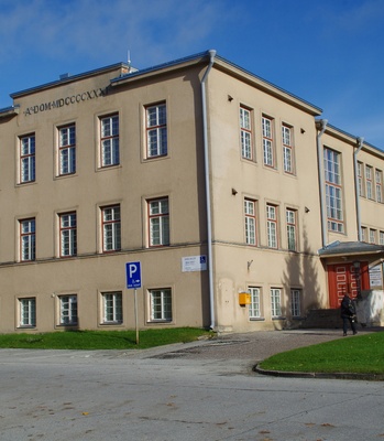 Rakvere saksa koolimaja, vaade hoonele. Arhitekt Ernst Kühnert rephoto