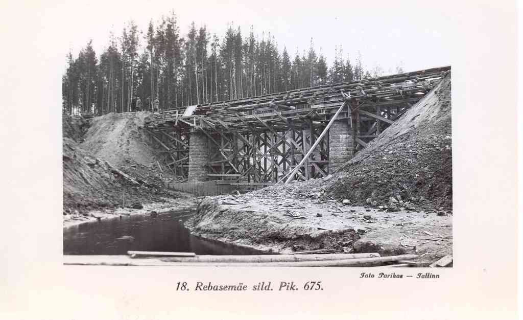 Foto Tartu-Petseri raudtee 
Rebasemäe sild