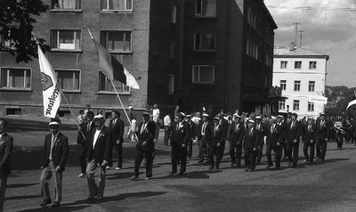 Suur laulupüha Tartus. 1989. Rongkäik.  duplicate photo