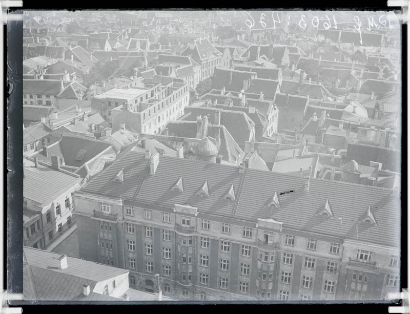 klaasnegatiiv, vaade linnale 1918-20.a. paiku