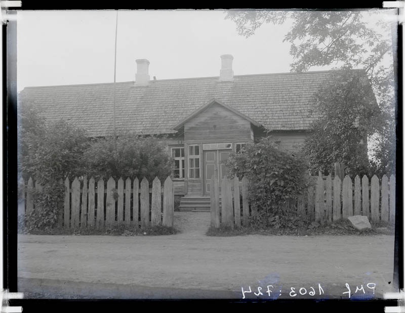 klaasnegatiiv, Lõõla algkool 1920-ndad a.