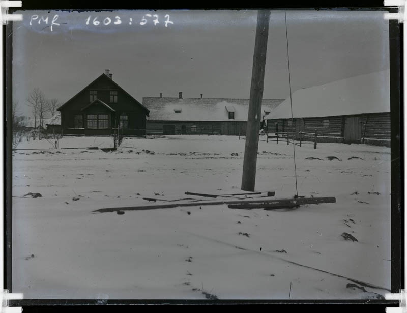 klaasnegatiiv, Päärna talu hooned, Lõõla 1927-28.a.