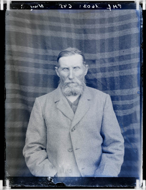 klaasnegatiiv, Nurga talu vanaperemees, Vissuvere 1912.a.