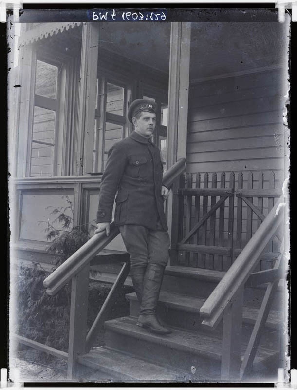 klaasnegatiiv, sõjaväes 1916-1919.a. paiku