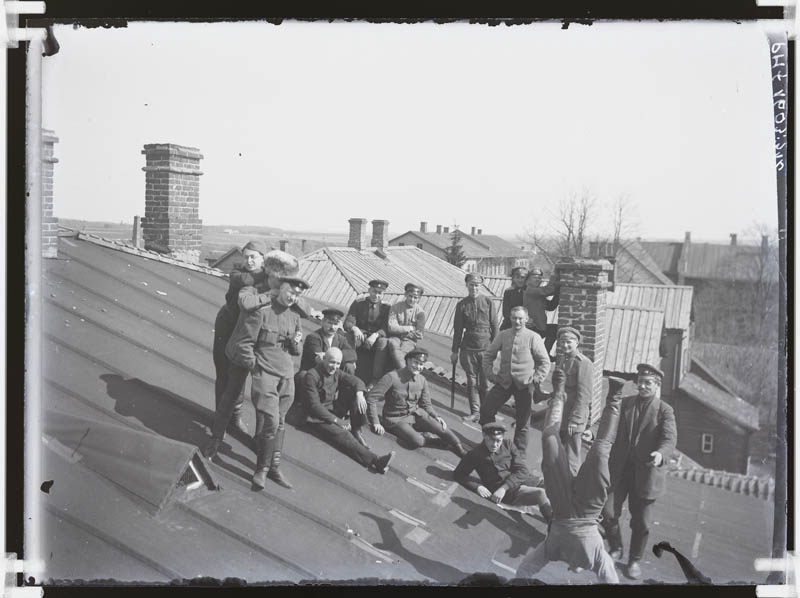 klaasnegatiiv, sõjaväelased 1920-ndad a.