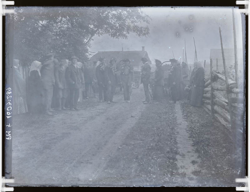 klaasnegatiiv, meeste sõtta saatmine, Lõõla 1914.a.