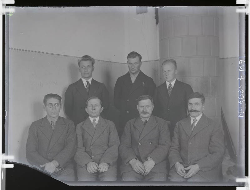 klaasnegatiiv, Lõõla Piimaühingu juhatuse liikmed 1936.a.