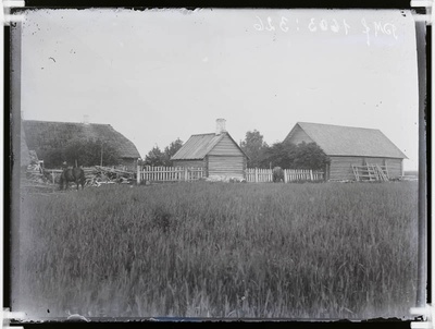 klaasnegatiiv, Kuuramatsil, Lõõla 1918. a.  duplicate photo