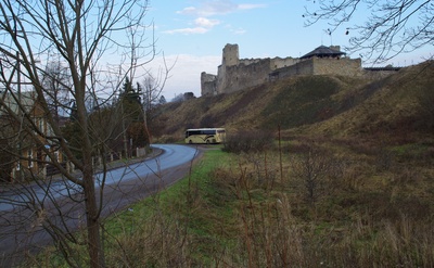 Postcard. Castle removables in Rakveres. rephoto