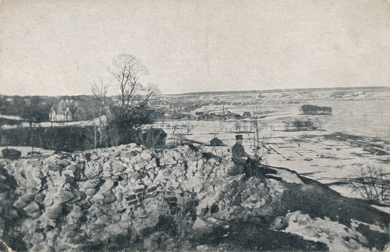 trükipostkaart, Viljandi, lossimäed, järv, linn, u 1900