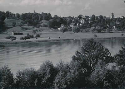foto, Viljandi, järv ja linn, 1960, foto A. Kiisla  duplicate photo