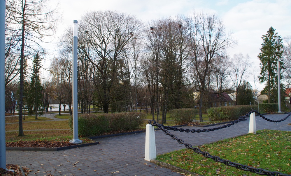 Rakvere, vaade ausambamäele, linnusele ja kirikule rephoto