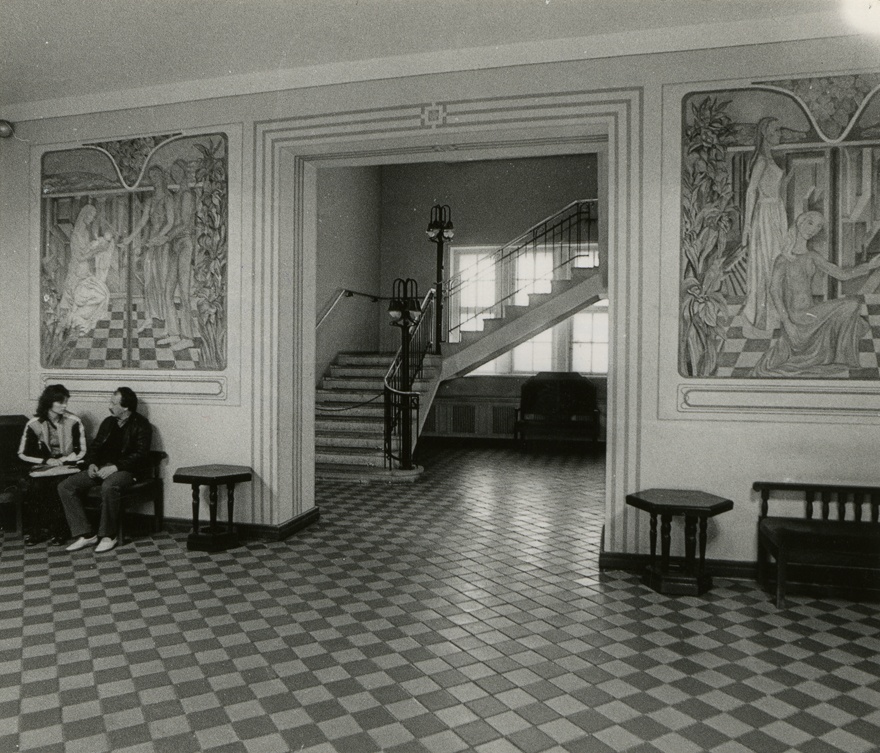 Lutheri villa, sisevaade I korruse halli. Arhitektid Nikolai Vassiljev ja Aleksei Bubõr