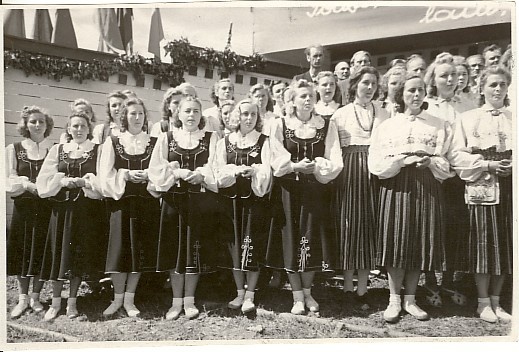 foto, Paide rajooni laulupäev 1952.a.
