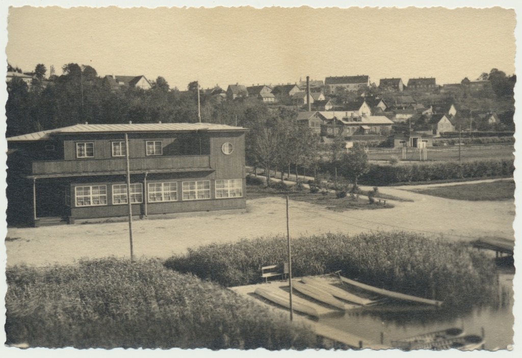 foto Viljandi järv, rand, paadid, rannakasiino, Vesiflirdi allee, staadion u 1939 foto A. Järvekülg