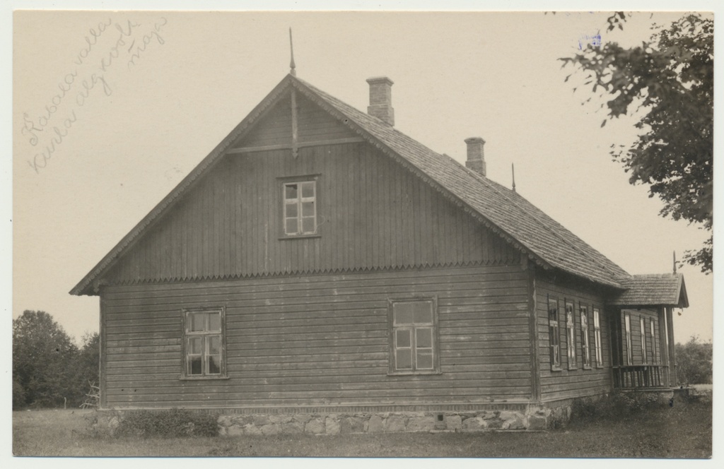 foto Pilistvere khk Kurla algkool, maja u 1930