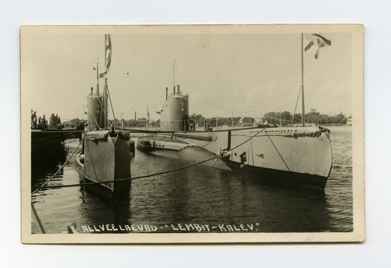 Allveelaevad "Lembit" ja "Kalev" Pärnu sadamas 1937.a.