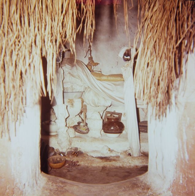 Dahomeyala (now Benin) object in the assenho altar room; a room dedicated to the memory of the family's ancestors