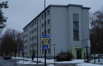 TRÜ, üliõpilaste ühiselamu (Tiigi 6). Tartu, 1963. Foto A. Sauga. rephoto