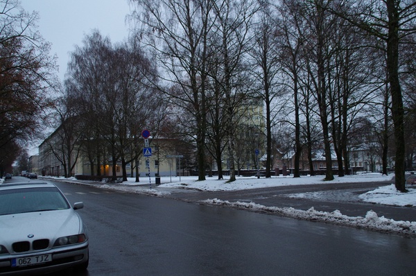 Tartu linnavaade. Tartu Saksa Käsitööliste Seltsi hoone Tiigi tn. rephoto