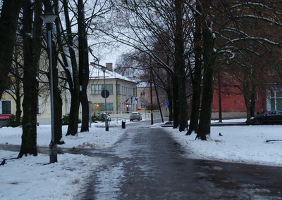 Tartu linnavaade. Saksa Käsitööliste Seltsi maja Tiigi tn. 20. sajandi algus. rephoto
