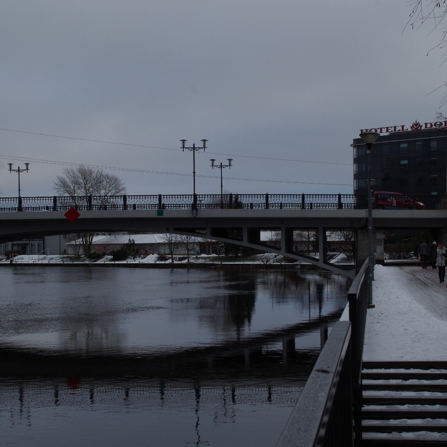 Tartu, the vessel "Salme" on the edge. rephoto