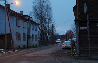 Oa tänava vaade, vasakul Oa 2. Tartu, 1988. rephoto