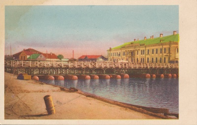 Pontoonsild  Lodja t  otsa juures. Tartu, 1932-1940.  duplicate photo