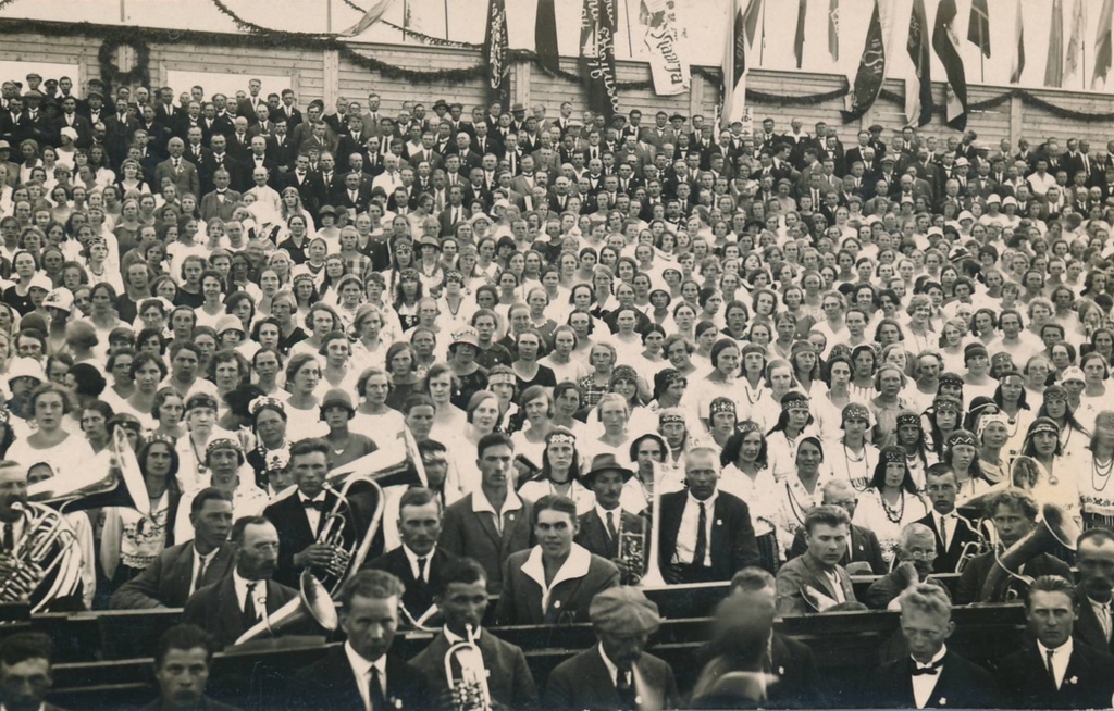 Tartumaa III laulupidu. Tartu, 1930. Foto K. Kalamees.