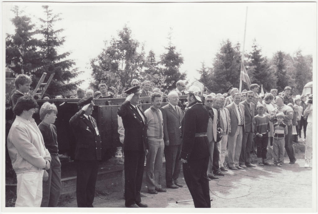 Eesti vabatahtliku tuletõrje 200. aastapäeva tähistamine: paraadijuhi raport, 1988.a.