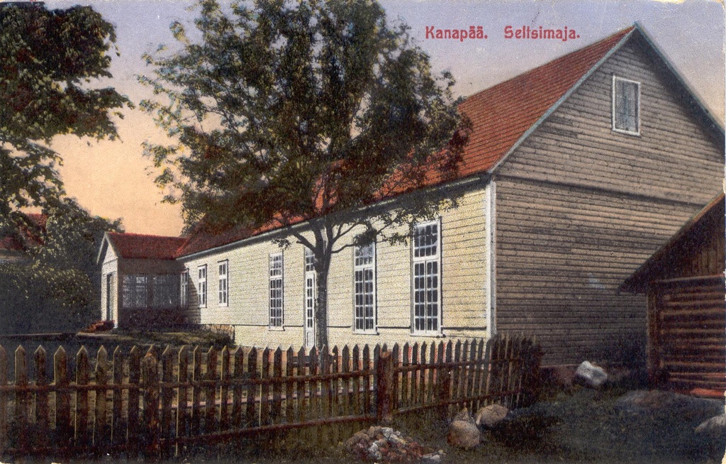 Trükipostkaart. Kanapää (Kanepi) seltsimaja.