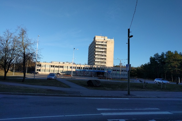 Building in Tallinn at the corner of Sütiste tee and Tervise Street in Tallinn rephoto