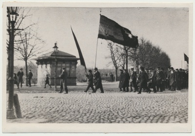 fotokoopia, töörahva meeleavaldus, Tallinn, 1.mai 1919  duplicate photo