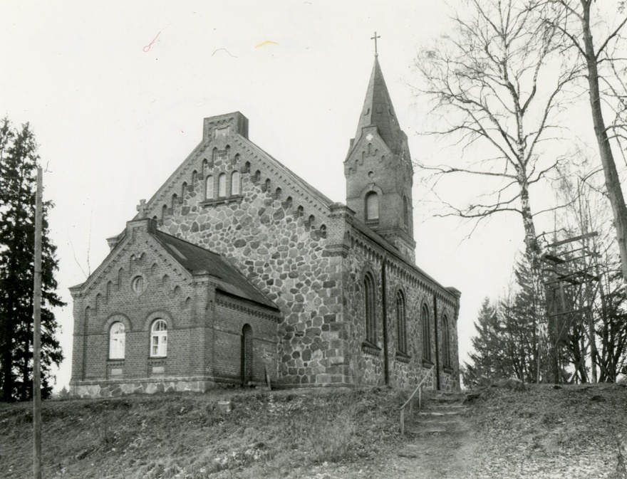 Roosa kirik, vaade idast. Arhitekt Reinhold Guleke