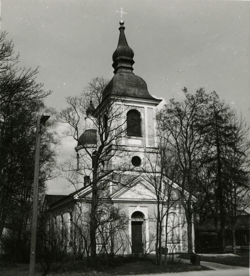 Võru ap-õigeusu Jekateriina kirik, vaade läänest. Arhitekt M. Schons