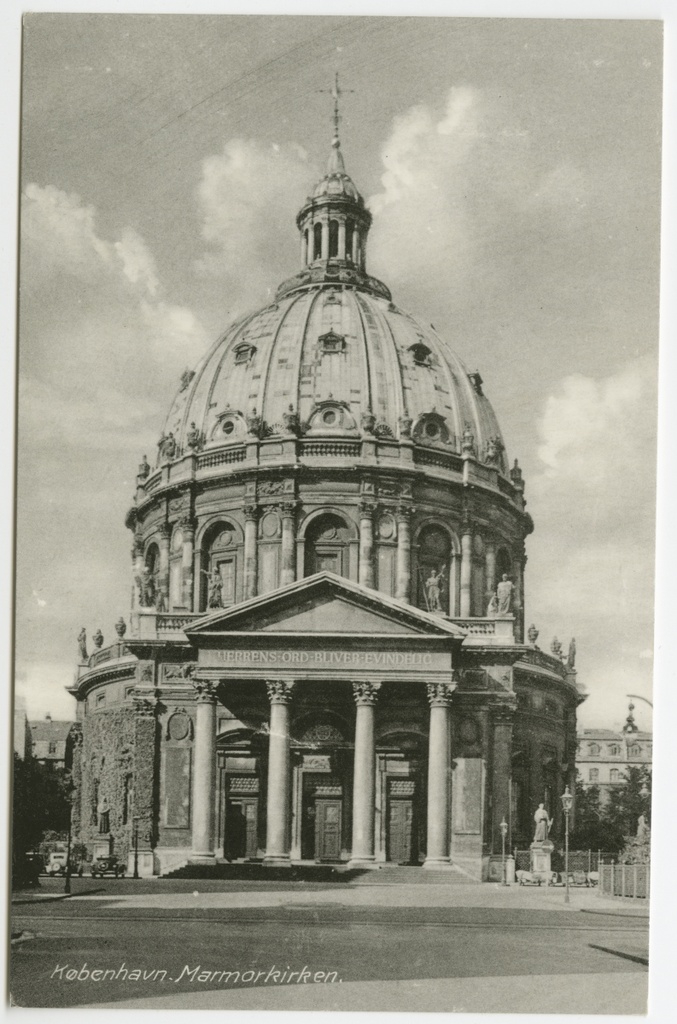 Taani. Kopenhagen. Vaade Marmorkirikule (Frederiku kirik)