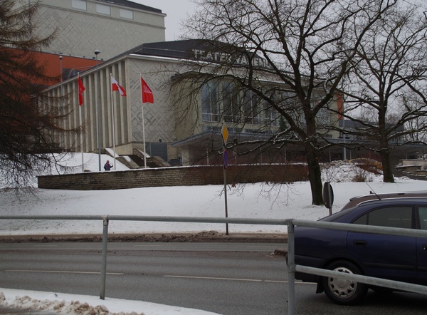 Teater Vanemuine, ehitamine. Fassaad.  Tartu, 1965-1966. rephoto