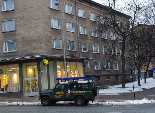 House Riga and Star Tn. Corner, no. 43, 13, 15, "Kommerts". Tartu rephoto