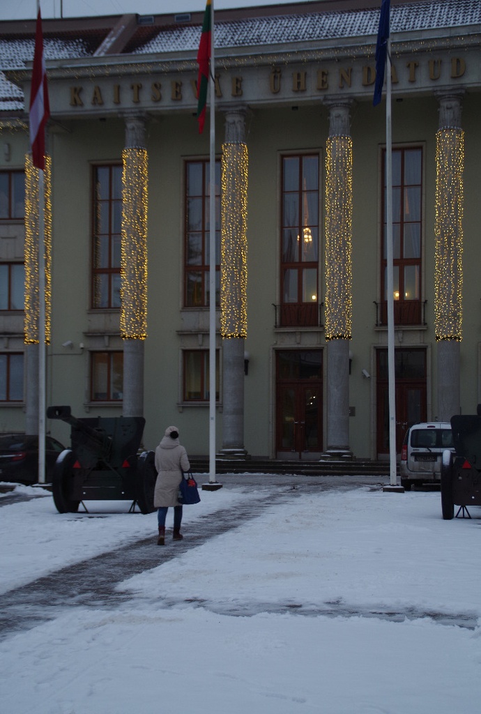 Located in front of Riga tn 12 (Estonian Academy of Agriculture) and V.I. Lenini monument rephoto