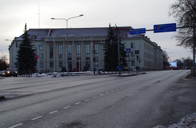 Main building of the Estonian Academy of Agriculture. rephoto