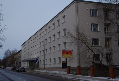 Piltpostkaart. TRÜ ühiselamu Pälsoni 14 (Pepleri 14).  Tartu, 1965. rephoto