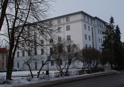 At the corner of the joint venue of the University of Tartu, Vanemuise and Pälson t. rephoto