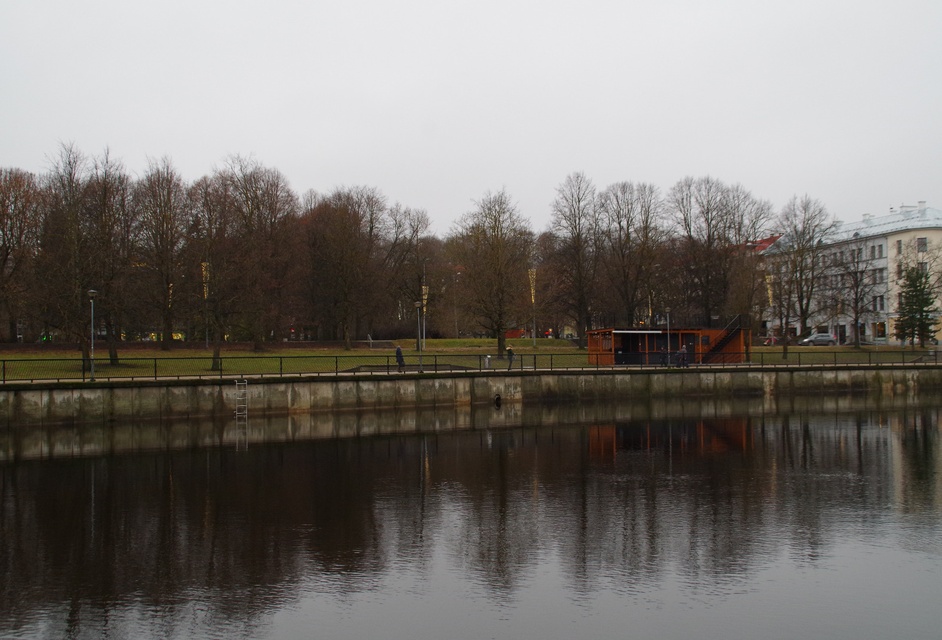 Tartu. View of the shopping mall over Emajõe rephoto