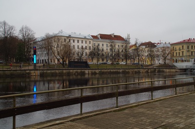 Spring Days of students 1992, in front of the boat rally Kaunas Emajõel rephoto