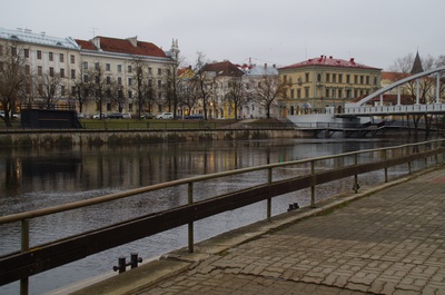 Spring Days of students 1992, in front of the boat rally Kaunas Emajõel rephoto