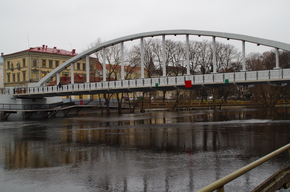 Dorpat : Steel Bridge = Tartu : Kiwi Bridge rephoto